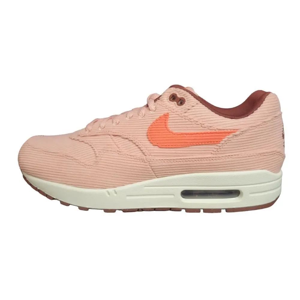 Nike Men's Air Max 1 Premium 'Coral Stardust Corduroy' FB8915-600 New In Box